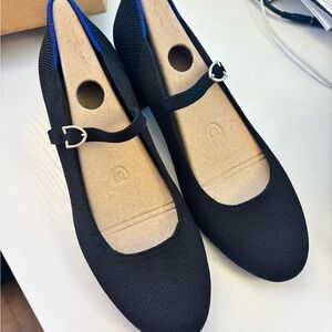 Black Mary Jane Flats